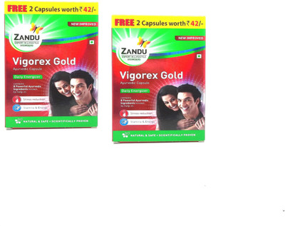 ZANDU VIGOREX_2(Pack of 2, 12 Capsules, 12 Capsules)