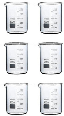 Spylx 500 ml Measuring Beaker(Pack of 6)