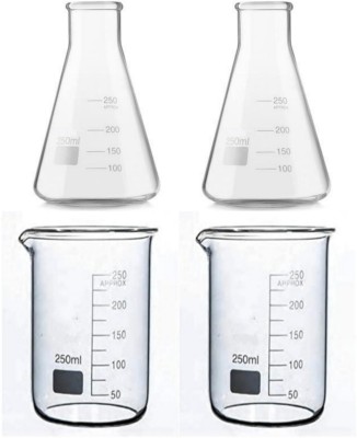 Spylx 250 ml Measuring Beaker(Pack of 4)