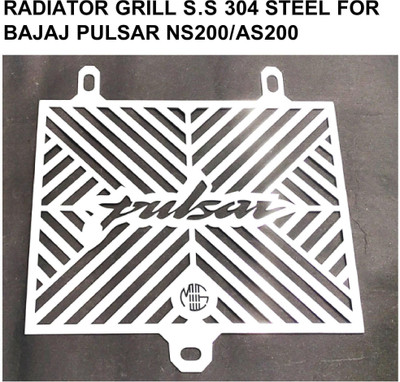 imad RADIATOR GRILL S.S304 STEEL FOR PULSAR NS200/AS200 Bike Radiator Guard(Bajaj)