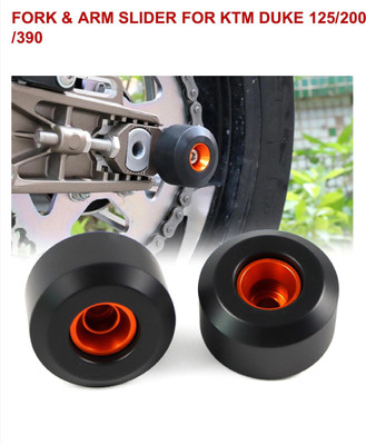 imad Front and Rear Fork Wheel Frame Slider Crash Pads Falling Protection for KTM Duke 125 200 390 Bike Crash Guard(KTM)