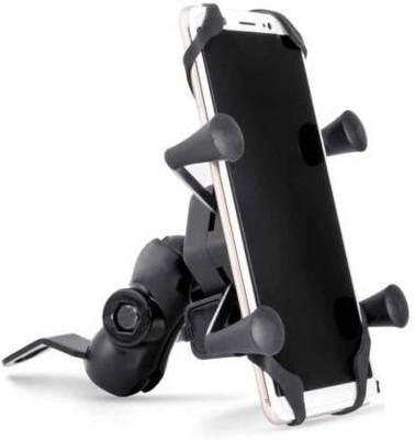 Getsocio Spider Mobile Holder Cradle Stand with 360 Degree Rotations and USB Charging Port for Bike And Moped 12 A Bike Mobile Charger