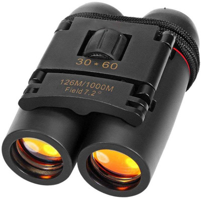 VVB Mini 30 x 60 Zoom DAY & NIGHT Vision Foldable Refration Monocular Binoculars(15 mm , Black)