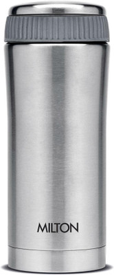 MILTON Optima 420 ml Flask(Pack of 1, Silver, Steel)
