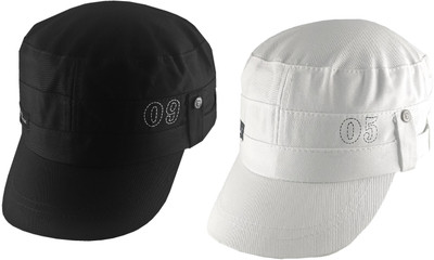 poshing Solid Sports/Regular Cap Cap(Pack of 2)