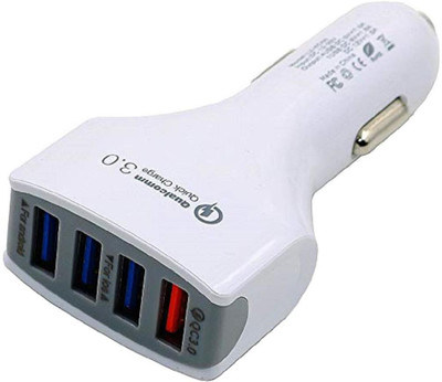 Edison 26 W Qualcomm 3.0 Turbo Car Charger(White, With USB Cable)
