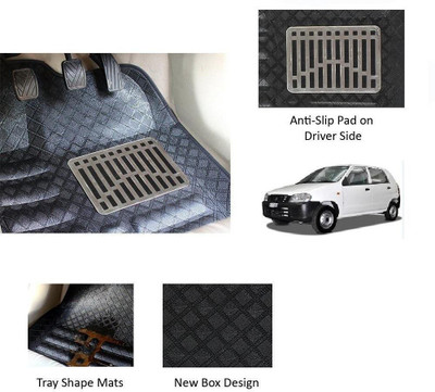 RKPSP Polyutherine 5D Mat For  Maruti Suzuki Alto(Black)