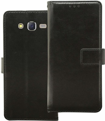 Casesily Flip Cover for Samsung Galaxy J7 Leather Wallet Case(Black, Cases with Holder, Pack of: 1)
