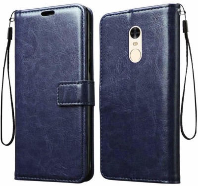 Slugabed Flip Cover for Mi Redmi Note 4(Blue, Cases with Holder, Pack of: 1)