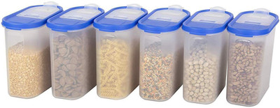 Cutting EDGE Plastic Utility Container  - 1200 ml(Pack of 6, Blue)