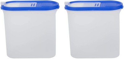 Cutting EDGE Plastic Utility Container  - 1800 ml(Pack of 2, Blue, Clear)