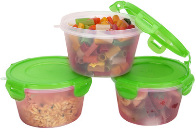 Cutting EDGE Polypropylene Utility Container  - 750 ml(Pack of 3, Green)