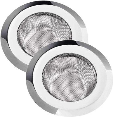 Prestige Kitchen Sink Stainless Steel Push Down Strainer(11 cm Set of 2)