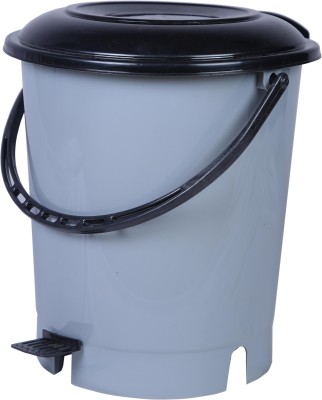 3D METRO SUPER STORE Pedal Bin, Capacity: 12 L Plastic Dustbin(Grey)