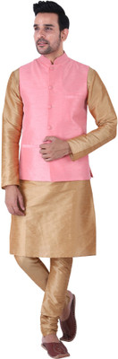 Sadree Men Kurta Pyjama Ethnic Jacket Set