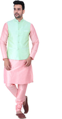 Sadree Men Kurta Pyjama Ethnic Jacket Set