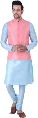 Sadree Men Kurta Pyjama Ethnic Jacket Set