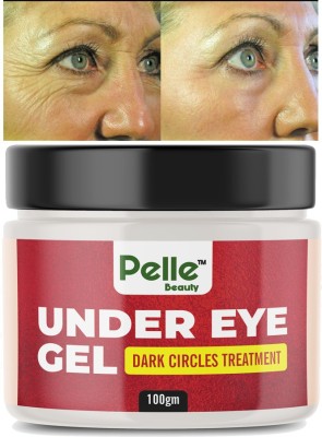 Pelle Beauty Under Eye gel__ for Dark Circles __Dark Spot Treatment __Puffiness with Green Tea, Lemon, Green Apple_100gm(100 g)