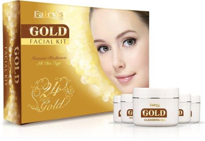 Fairy's Herbal Gold Facial KIt 300 grams, Facial Kit for Skin Care(6 x 50 g)