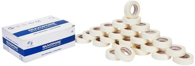 NUVO MEDSURG Nuvopore Microporous Surgical Tape - 12.5 Mm X 5.1 Mtr (24 Rolls) First Aid Tape(Pack of 24)