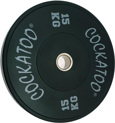 COCKATOO 15 kg BUMPER PLATES OLYMPIC BARBELL BAR WEIGHT PLATES Home Gym Combo