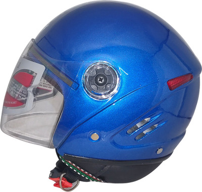 Champ Unbreakable Open face Motorbike Helmet(Blue)