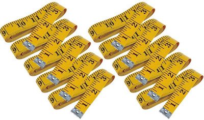 JSM Durable Soft 1.50 Meter 150 cm Sewing Tailor Tape Body Measuring Measure Ruler Dressmaking (Pack of 10) Measurement Tape(1.5 m)