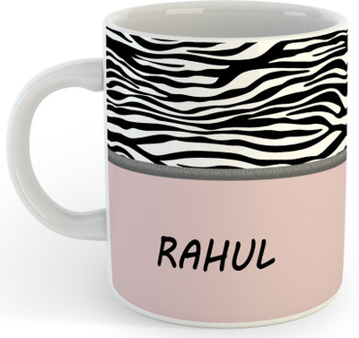 P89M RAHUL Name Ceramic Coffe (330 Ml) Ceramic Coffee Mug(330 ml)