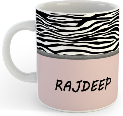 P89M RAJDEEP Name Ceramic Coffe (330 Ml) Ceramic Coffee Mug(330 ml)