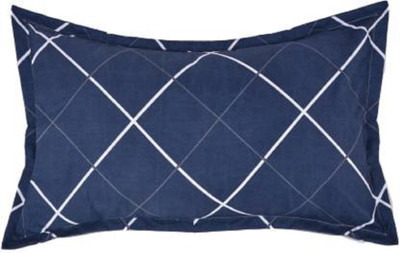 GKM Microfibre Sleeping Pillow Pack of 1 Geometric(Blue)