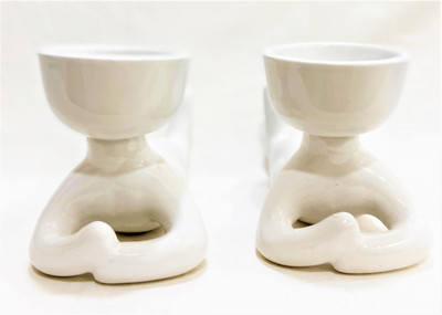 Your Local Store Yoga sleeping Planters (Set of 2) Plant Container Set(Pack of 2, Ceramic)