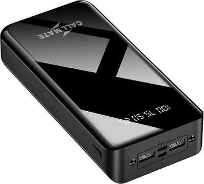 Callmate 30000 mAh 15 W Power Bank(Black, Lithium Polymer, Fast Charging for Mobile)