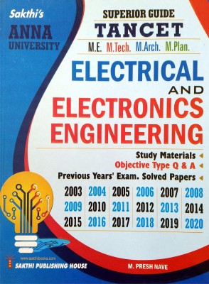 TANCET Entrance Test Guide For ELECTRICAL AND ELECTRONICS ENGINEERING / Study Materials, OT Q & A, Previous Year Exam Solved Papers With Detailed Answers 2003 To 2020 And Model Papers Paperback – 1 January 2021(Paperback,  Editorial Board of Sakthi Publishing House (Author))