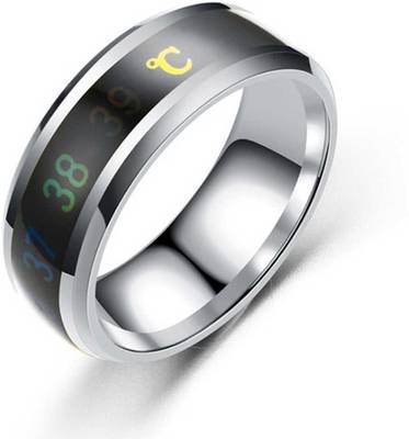 MEENAZ Valentine gift Fashion Jewellery Collection propose Lovers Fancy Party wear Stylish latest design Dragon Couples Love Golden Black Blue Mens Style Thumb Smart Band Gold plated Name Letter Body Temparature Hand Finger Rings Combo set pack for men /girls / Boys boyfriend husband /gents /Couple Latest Simple Single Daily use-MENS RING-ME20_19 Gift Adjustable size thumb High style RING-ME22_18 Stainless Steel, Tungsten, Metal, Brass, Enamel, Alloy Titanium, Gold, Black Silver, Rhodium Plated Ring