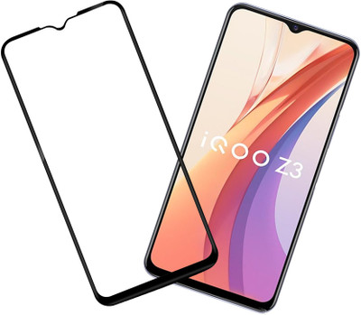 HUPSHY Edge To Edge Tempered Glass for iQOO Z3(Pack of 1)