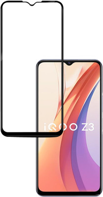 HUPSHY Edge To Edge Tempered Glass for iQOO Z3(Pack of 1)