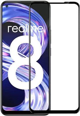 ISAAK Edge To Edge Tempered Glass for Realme 8(Pack of 1)