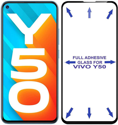 GDBUY Edge To Edge Tempered Glass for Vivo Y50(Pack of 1)