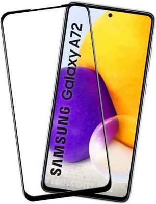 GLOBALCASE Edge To Edge Tempered Glass for SAMSUNG GALAXY A72(Pack of 1)