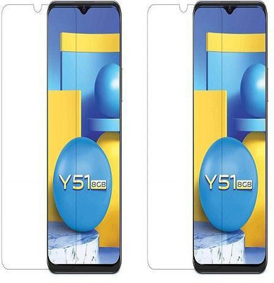 NIMMIKA ENTERPRISES Tempered Glass Guard for VIVO Y51A TEMPERED GLASS(Pack of 2)