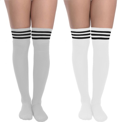 Xs and Os Women Striped Over the Knee(Pack of 2)