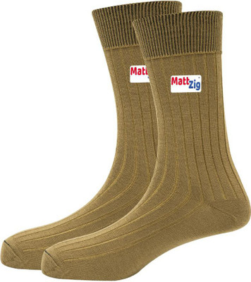 MATTZIG Men Self Design Mid-Calf/Crew