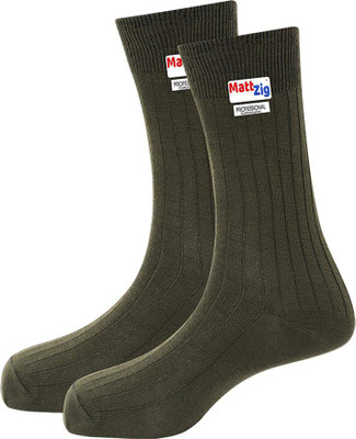 MATTZIG Men Self Design Mid-Calf/Crew