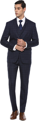 LOUIS PHILIPPE Single Breasted Solid Men Suit