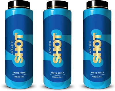 LAYER'R Arctic Fresh Perfumed Talc Each 100gm(3 x 100 g)