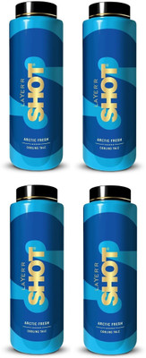 LAYER'R Arctic Fresh Perfumed Talc Each 100gm(4 x 100 g)