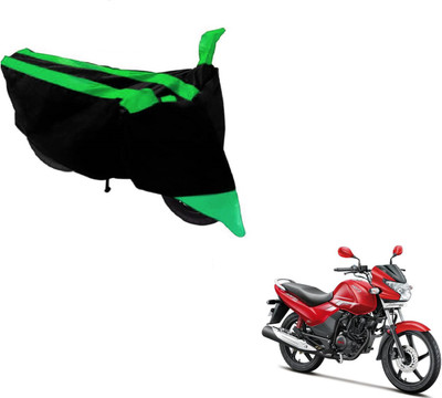MOCKHE Two Wheeler Cover for Hero(Achiever, Black, Green)