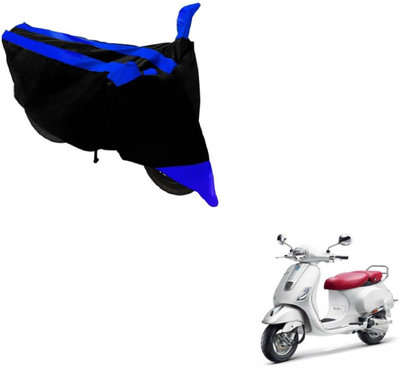 NIKS Two Wheeler Cover for Universal For Bike(Black, Blue)