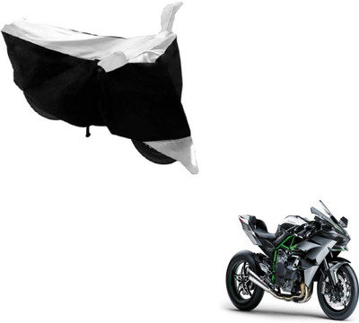 Flipkart SmartBuy Two Wheeler Cover for Kawasaki(Ninja 1000, Black, White)