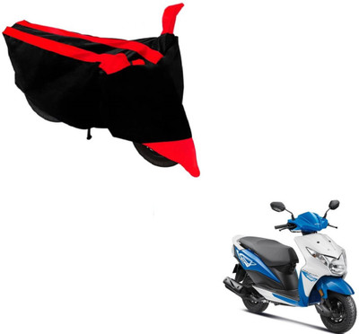 MOCKHE Two Wheeler Cover for Honda(Deo, Black, Red)